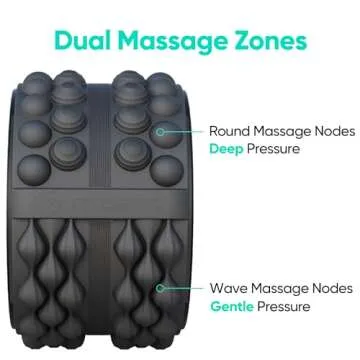 FitBeast Back Stretcher, Back Cracker & Back Roller, Back Pain Relief Product, Yoga Wheel, Foam Roller for Back, Back Stretching & Back Cracking Device, Back Popper (6''+9''+12'', Black)