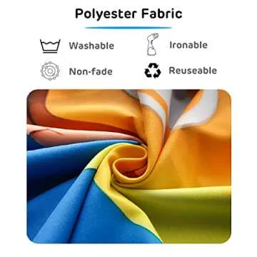 BELECO 7x5ft Fabric Colorful Flowers Backdrop Valentines Pink Yellow Roses Flower Wall Decoration Backdrop Flowers Party Background Bridal Shower Wedding Birthday Photoshoot Kids Girls Photo Props