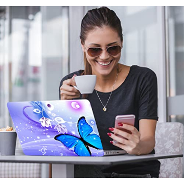 icolor Laptop Skin Sticker Decal for Personalized 12 to 15.6 inch Laptops - Butterfly Art - Stylish ...