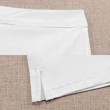 AVROY Tennis Skirts for Women with Pockets Dominican Republic Flag Golf Athletic Skorts Workout Running Shorts