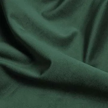 DUHOME Velvet Desk Adjustable Swivel Home Office Chair for Office Living Room Bedroom, Dark Green