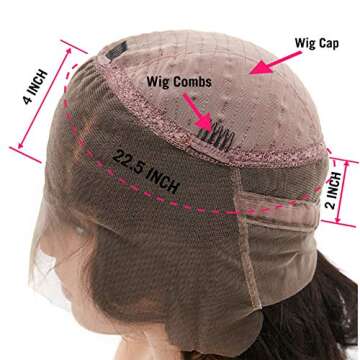 LIKE HER 360 Body Wave Lace Frontal Wig for Natural Look