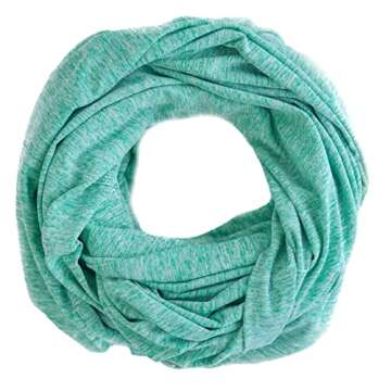 Zero Grid Infinity Travel Scarf Loop with Hidden Zipper Pockets for Passport, Phone, Cash, Cards