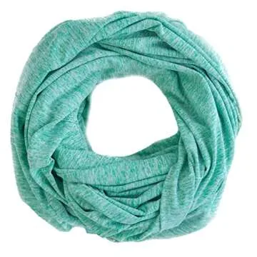Zero Grid Infinity Travel Scarf Loop with Hidden Zipper Pockets for Passport, Phone, Cash, Cards