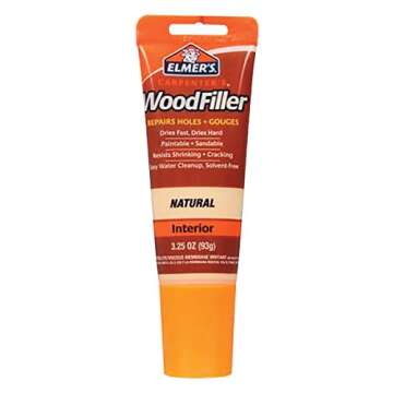 Elmer's E868 Carpenter's Wood Filler, 3.25-Ounce Tube, Natural