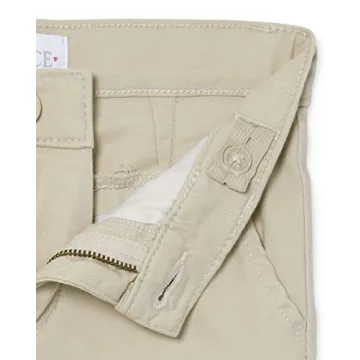 Girls Skinny Chino Pants Bisquit 2 Pack - Size 4