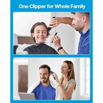 GLAKER Hair Clippers for Men - Cordless & Corded 2 in 1 Hair & Beard Trimmer with ABS Guards, Detachable Blades & Turbo Motor, Professional Haircutting Kits for Blending & Fade Cuts