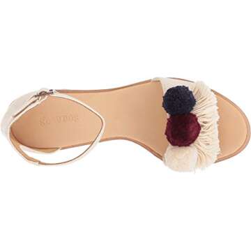 Soludos Capri Pom Pom Heel Blush 7