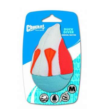 Chuckit Medium Amphibious Duck Diver Dog Toy (Assorted Colors)