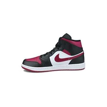 Nike Men's High-Top Sneakers Basketball Shoe - Red Black Noble Red White, 14 US
