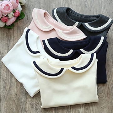 ContiKids Girls Peter Pan Collar Polo Shirt For Ages 2-7