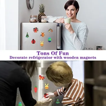 Worgree DIY Wooden Magnets Creative Kit for Kids