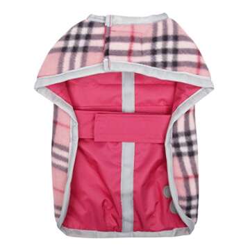Zack & Zoey Nor'Easter Blanket Coat - Large Pink for Dogs