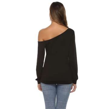 Chic Off Shoulder Christmas T-Shirt Tunic for Women