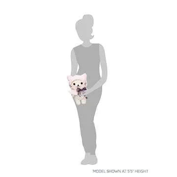 Korilakkuma San-X Original Dressed in a Pink Hooded Cat Capelet Plush - 13.5-inch Plush