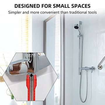 peaceleaf 14-in-1 Multi-functional Wrench for Toilet, Sink, Bathroom, Kitchen Plumbing Installation and Repairs