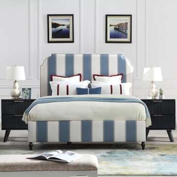 wirrytor Mid Century Modern Nightstand, 2 Drawer Dresser for Bedroom, Small Dresser Night Stand Side Table End Table with Wood Fluted Drawer Storage for Bedroom Closet(Black)