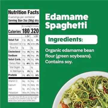 Explore Cuisine Organic Edamame Spaghetti - Pack of 6 (8 oz) - Easy-to-Make Gluten Free Pasta - High...