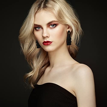 Hicarer Rattan Earrings for Trendy Boho Style