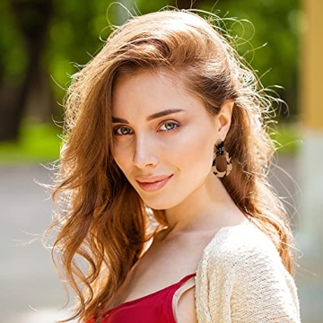 Hicarer Rattan Earrings for Trendy Boho Style