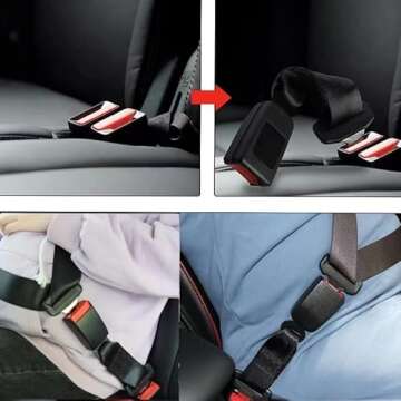 Comfortable 2PCS Shoulder Seatbelt Pad Extension for Safety
