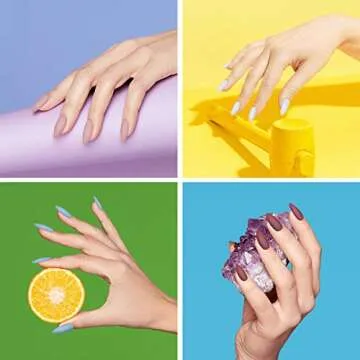 144 Pieces Short Matte Press on Nail Full Cover Fake Nails 6 Solid Colors Stiletto Almond False Nails Artificial Nails with 6 Sheets Adhesive Tabs for DIY Nail Art (Deep Color)