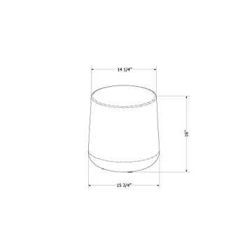 South Shore Dalya Round Outdoor Side Table for Versatile Use