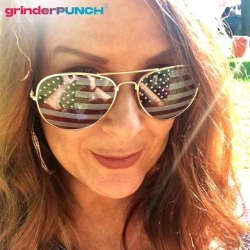 grinderPUNCH 3 Pack USA America Glasses Perfect for Events