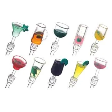 Colorful Acrylic Swizzle Sticks for Cocktails 10 Pieces