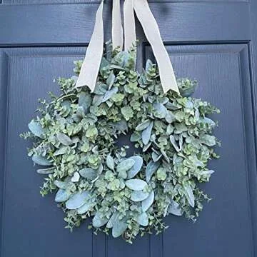 Whonline 5pcs Artificial Eucalyptus Garlands Greenery Garlands Fake Spring Garland Vines 28.5ft, Hanging Plants for Mantle Wedding Party Decoration Table Backdrop Arch Wall Decor
