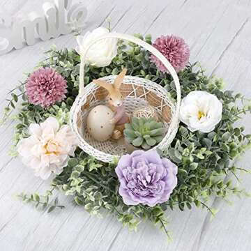 Whonline 5pcs Artificial Eucalyptus Garlands Greenery Garlands Fake Spring Garland Vines 28.5ft, Hanging Plants for Mantle Wedding Party Decoration Table Backdrop Arch Wall Decor