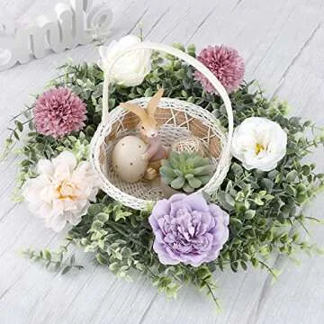 Whonline 5pcs Artificial Eucalyptus Garlands Greenery Garlands Fake Spring Garland Vines 28.5ft, Hanging Plants for Mantle Wedding Party Decoration Table Backdrop Arch Wall Decor