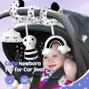 Engaging Black and White Sensory Toys for Newborns