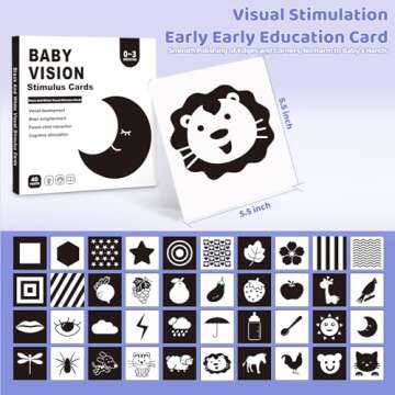 Black and White Sensory Toys for Babies,Montessori Toys for Babies,High Contrast Baby Toys for Toddlers Kids Early Learning Newborn Brain Development Toys Baby Gifts