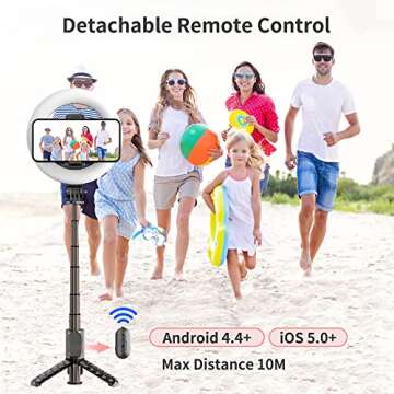 6'' Portable Selfie Ring Light for Stunning Video Content