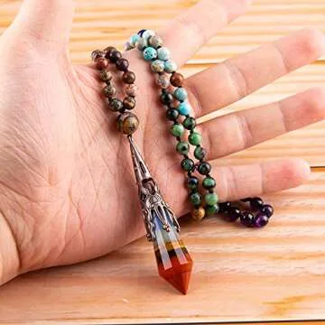 Bivei 6mm Mala Bead 108 Necklace for Meditation and Yoga