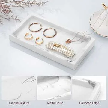 Emibele Vanity Tray - Elegant Rectangular Organizer