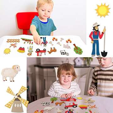 Farm Animals Felt Storytelling Sets for Toddlers