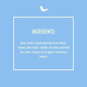 Rebel Green Fruit & Veggie Wash - Natural Produce Wash - Plant-Based Vegetable Wash - Fruit and Vegetable Wash with No Aftertaste - Sustainable Food Wash - (Half Gallon Refill Bottle)