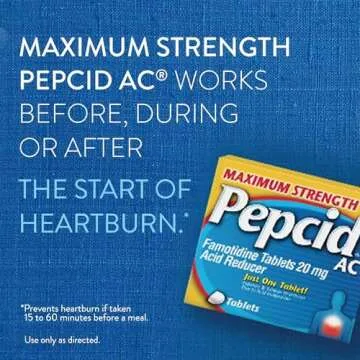 CSC 24 - Convenient 2 Pack Pepcid AC Maximum Strength Acid Reducer Prevent Relieves Heartburn Famoti...