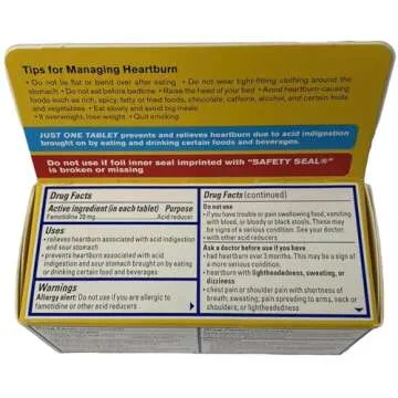 CSC 24 - Convenient 2 Pack Pepcid AC Maximum Strength Acid Reducer Prevent Relieves Heartburn Famotidine Tablets 20mg - 2 Pack of 50 Tablets (100 Tablets Total)