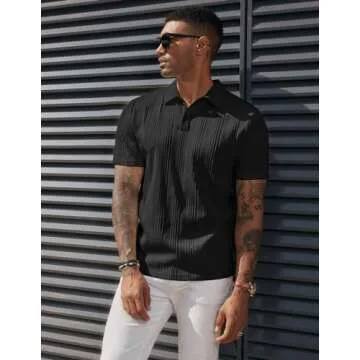 PJ PAUL JONES Men's Quick-Dry Lightweight Polo Shirts