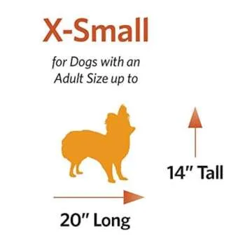 MidWest Homes for Pets Reversible Paw Print Pet Bed in Blue / White, Dog Bed Measures 17L x 11W x 1.5H for 'Tiny' Dog Breed, Machine Wash