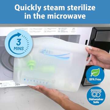 Dr. Brown’s Silicone Microwave Sterilizer Bag for Baby Bottles