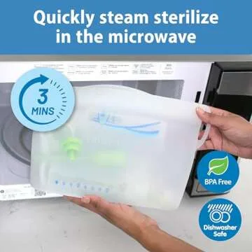 Dr. Brown’s Silicone Microwave Sterilizer Bag for Baby Bottles