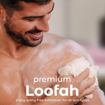 Luxurious Seaweed Shower Loofah Sponges Set of 3