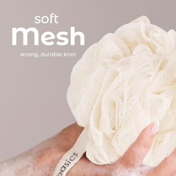 Luxurious Seaweed Shower Loofah Sponges Set of 3
