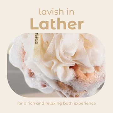 Luxurious Seaweed Shower Loofah Sponges Set of 3