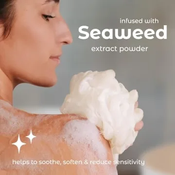Luxurious Seaweed Shower Loofah Sponges Set of 3