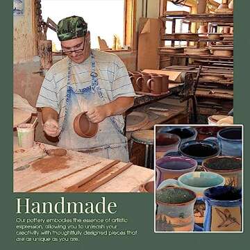 Always Azul Pottery Horse Reflection Mug in Indian Summer Glaze